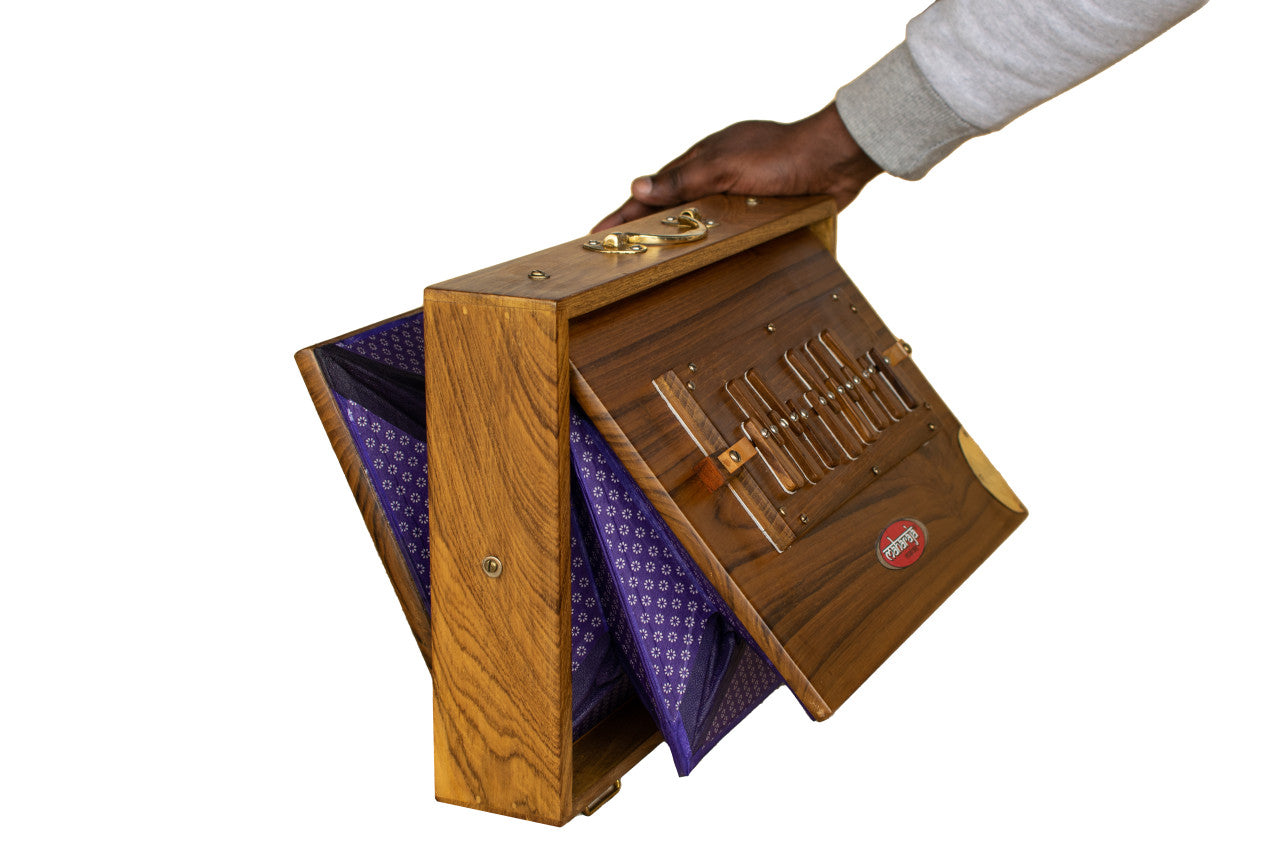 MAHARAJA MUSICALS Premium Shruti Box, Teak Wood, Medium, SB-M