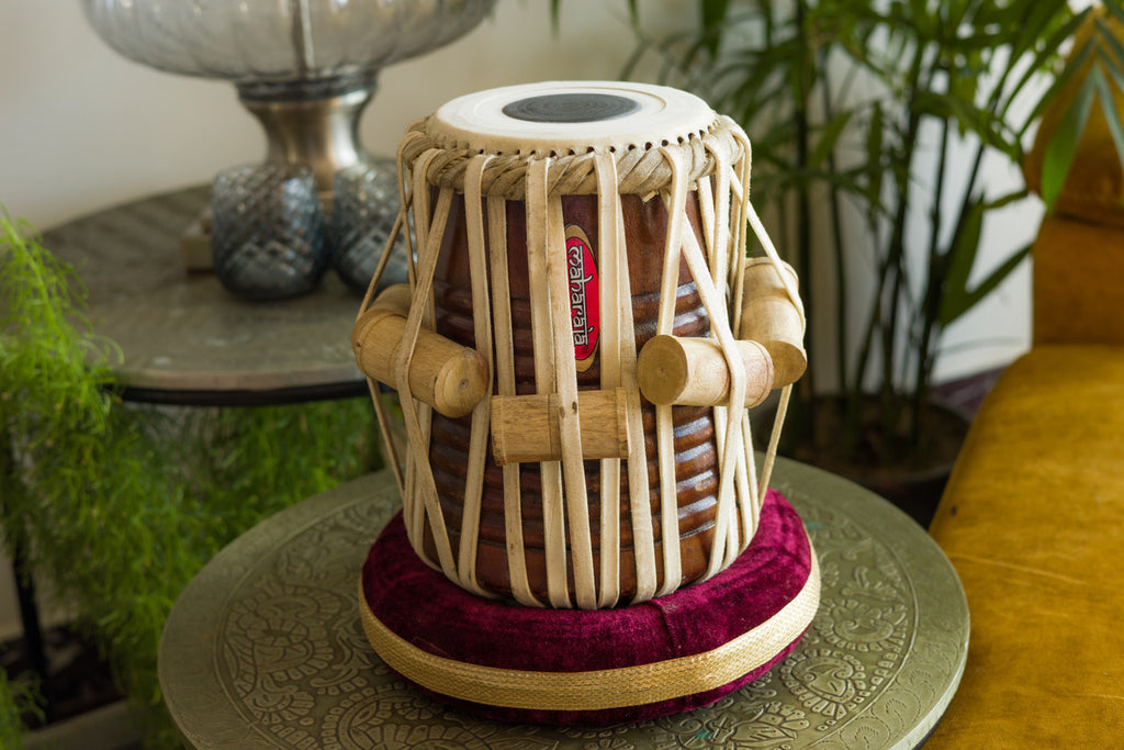 MAHARAJA Black Color Tabla, 3Kg Brass Bayan Sheesham Dayan, Hammer EA
