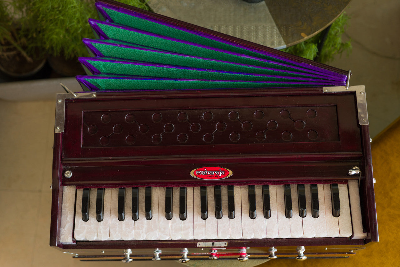 MAHARAJA Harmonium, 7-Stop, Dark Mahogany, Bag DB