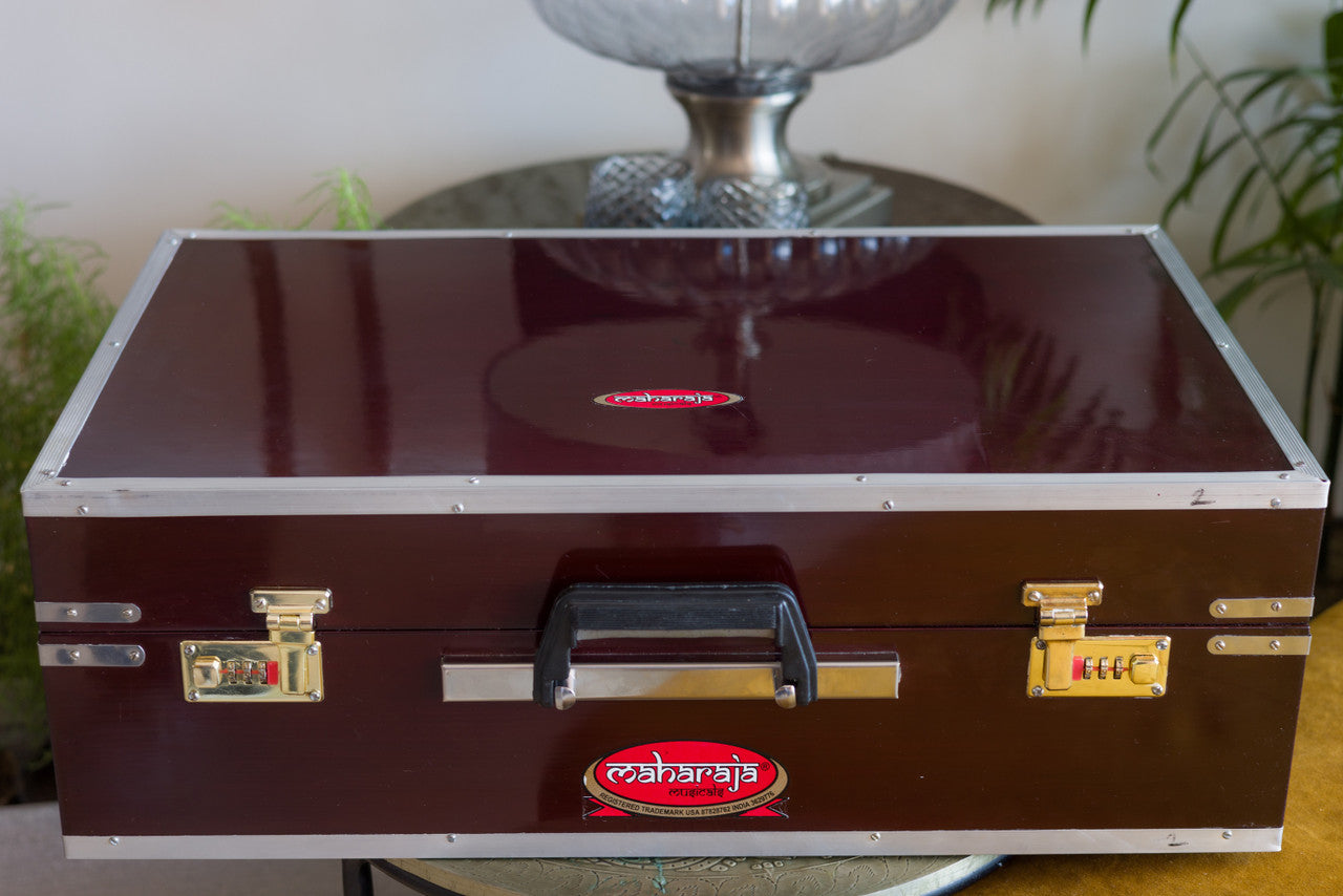 MAHARAJA Harmonium, Safri, 9 Stop, Rosewood, 42 Keys, Coupler AHF