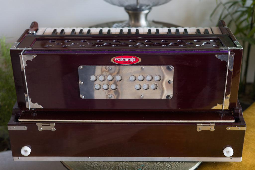 MAHARAJA Harmonium, Safri, 9 Stop, Rosewood, 42 Keys, Coupler AHF