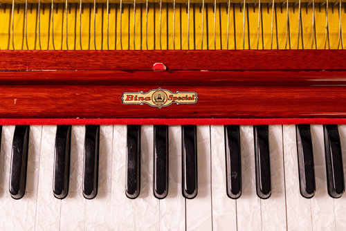 BINA NO. 23B Kirtan Harmonium, Folding, 2 Reed 3.5 Octave, Coupler AGH
