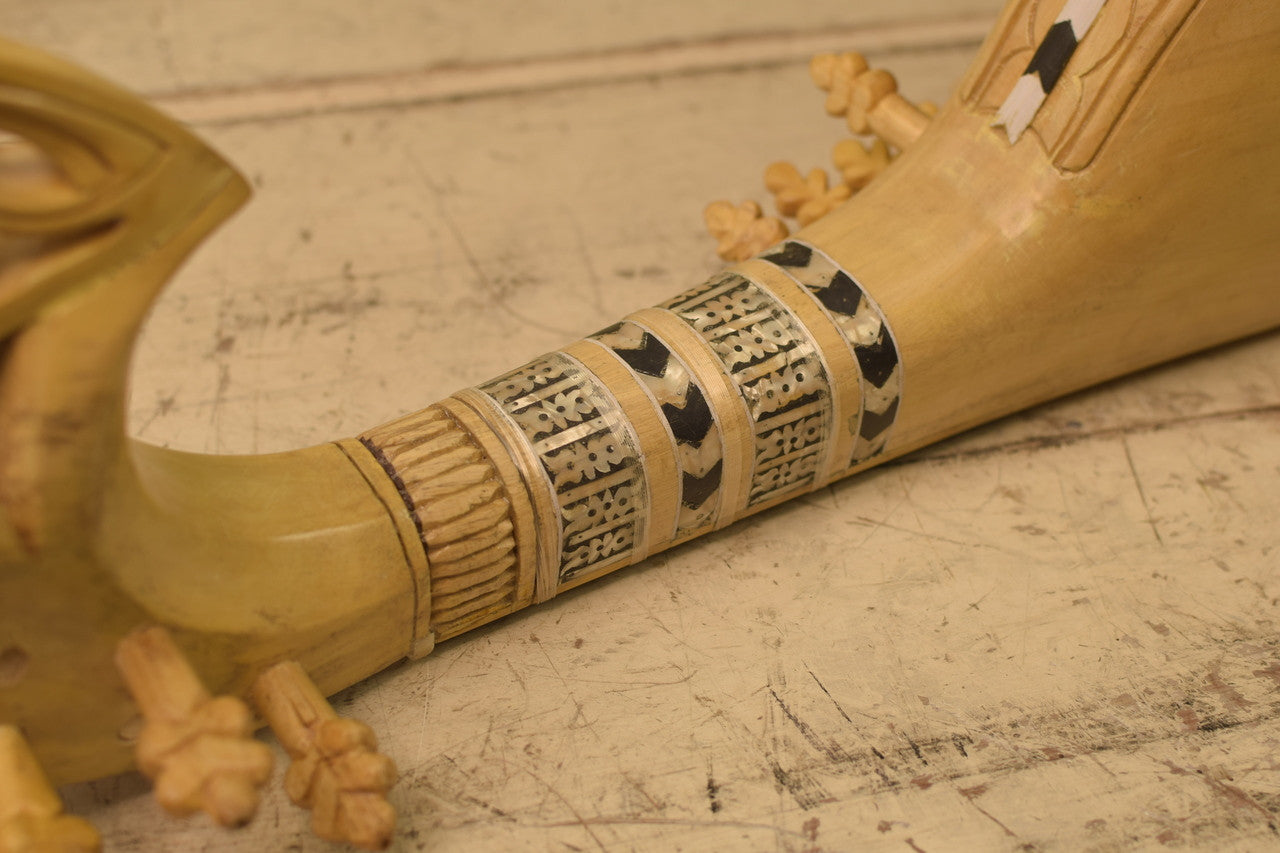 MAHARAJA MUSICALS Afghani Traditional Jackfruit Wood Designer Rabab/Rebab - NAR1