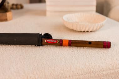 MAHARAJA Scale C Natural Medium 19 Inches, Indian Bamboo Flute (PDI-CCEH)