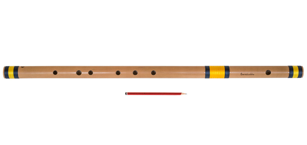 Sarfuddin Concert Bansuri Flute, Scale D# Bass, 30.5", Bamboo