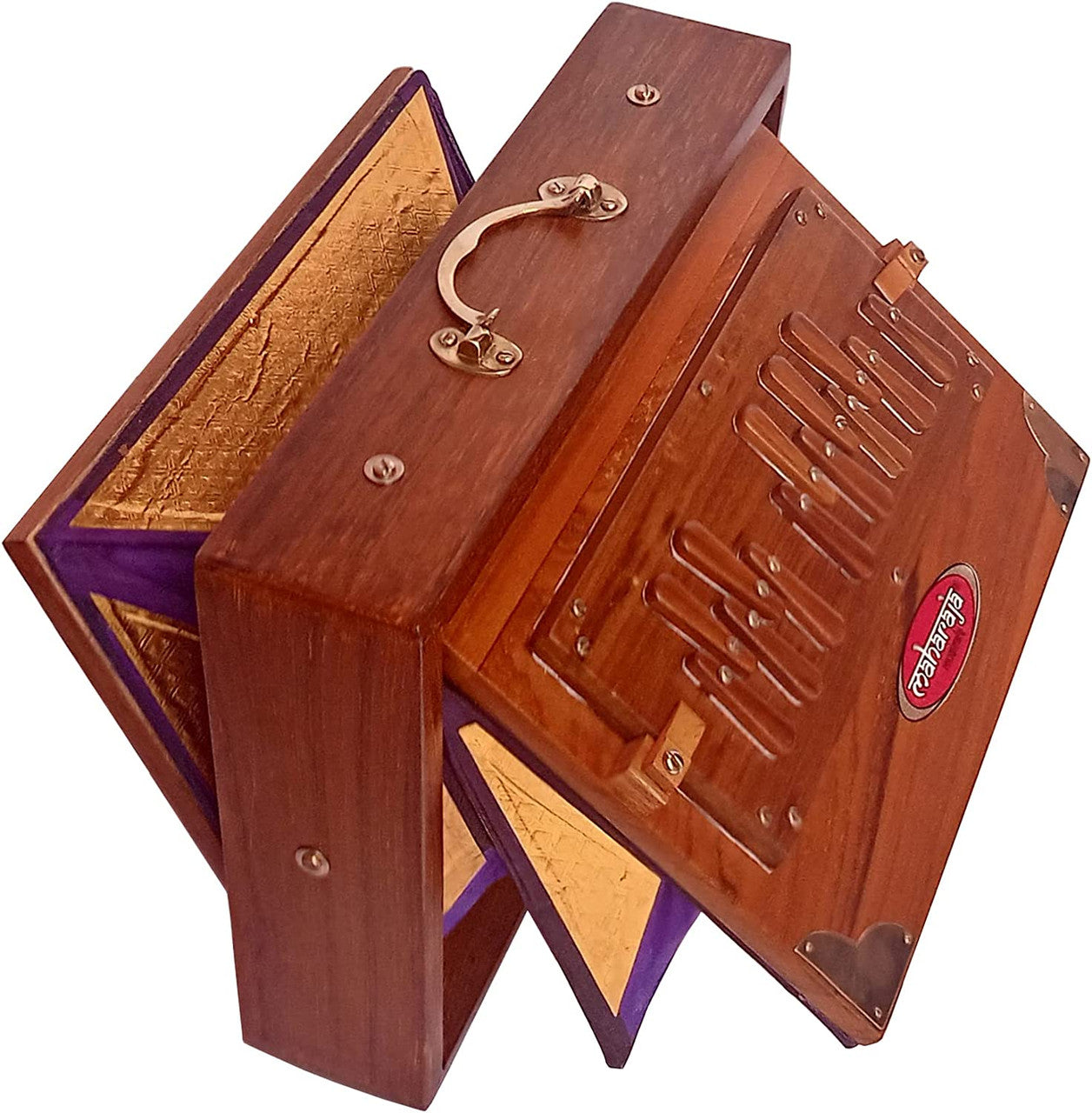 MAHARAJA MUSICALS Premium Shruti Box, Teak Wood, Small, SB-S