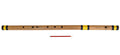 Sarfuddin Concert Bansuri Flute, Scale D Bass, 33.5", Bamboo