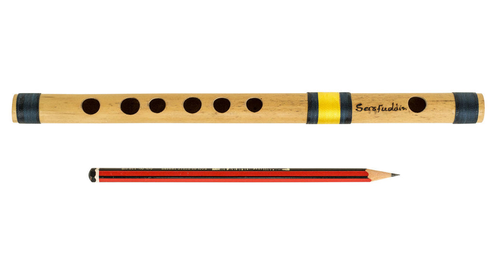 Sarfuddin Concert Bansuri Flute, Scale C Small, 9.5", Bamboo