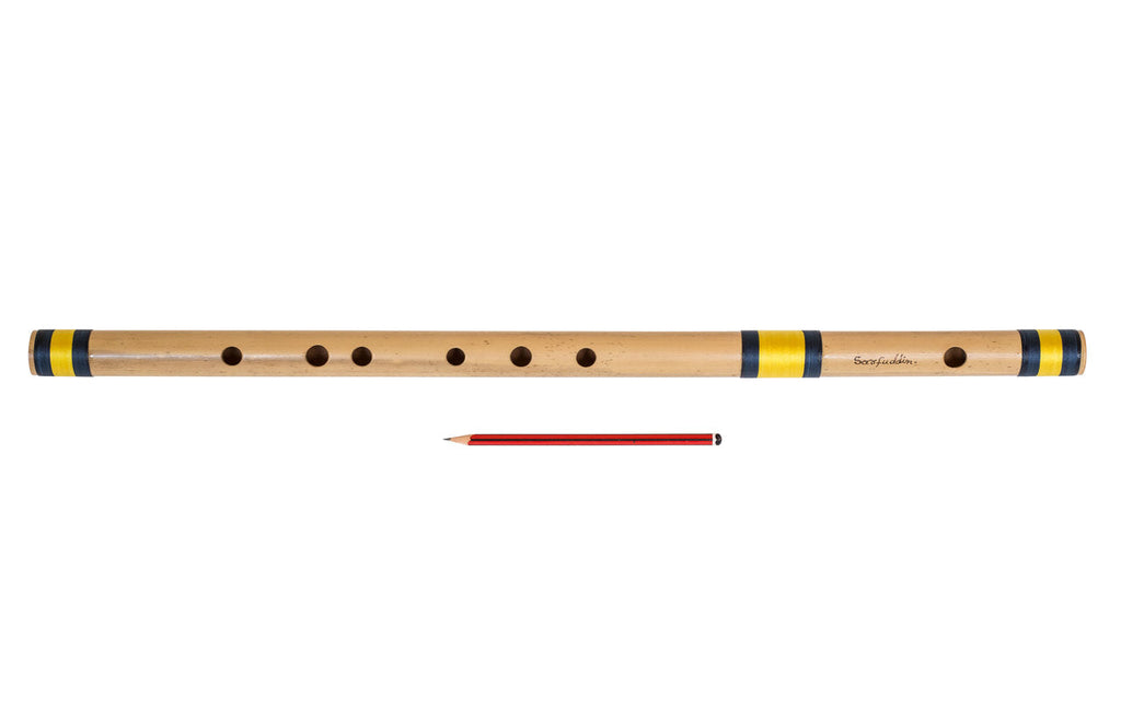 Sarfuddin Concert Bansuri Flute, Scale F# Bass, 26.5", Bamboo