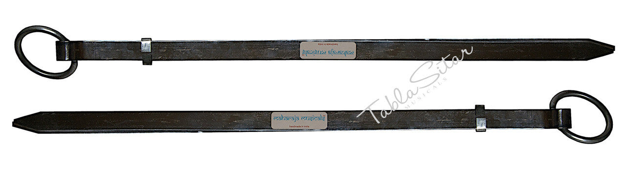 MAHARAJA Steel Plain Chimta/Chimpta Pair - Musical Fire Tongs - DBI