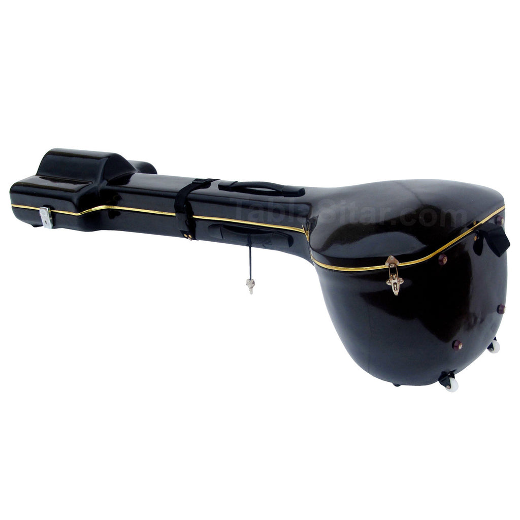 MKS Miraj Tanpura, Male, 4 Strings, Fiber Case, Dark Color Tambura BAI