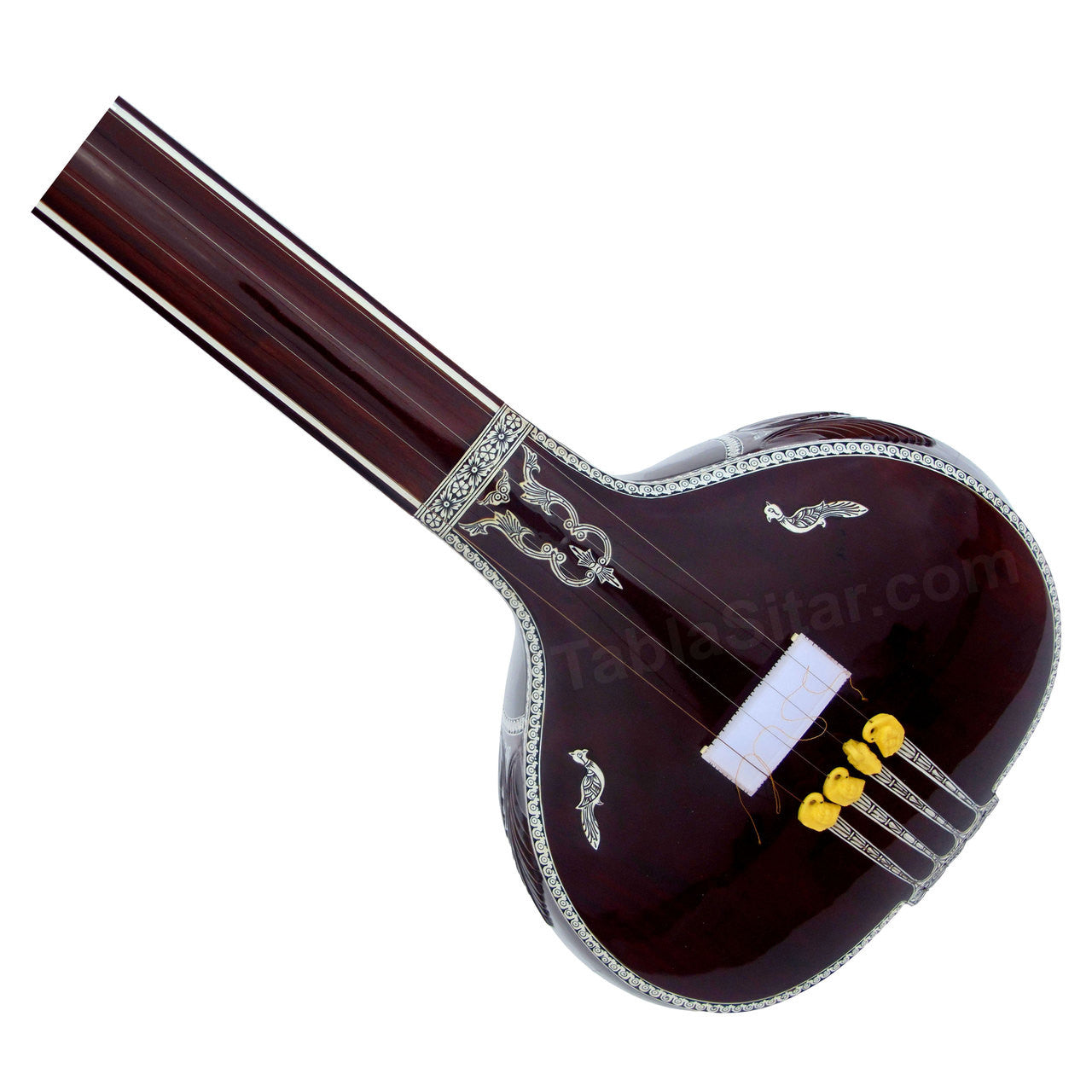 MKS Miraj Tanpura, Male, 4 Strings, Fiber Case, Dark Color Tambura BAI