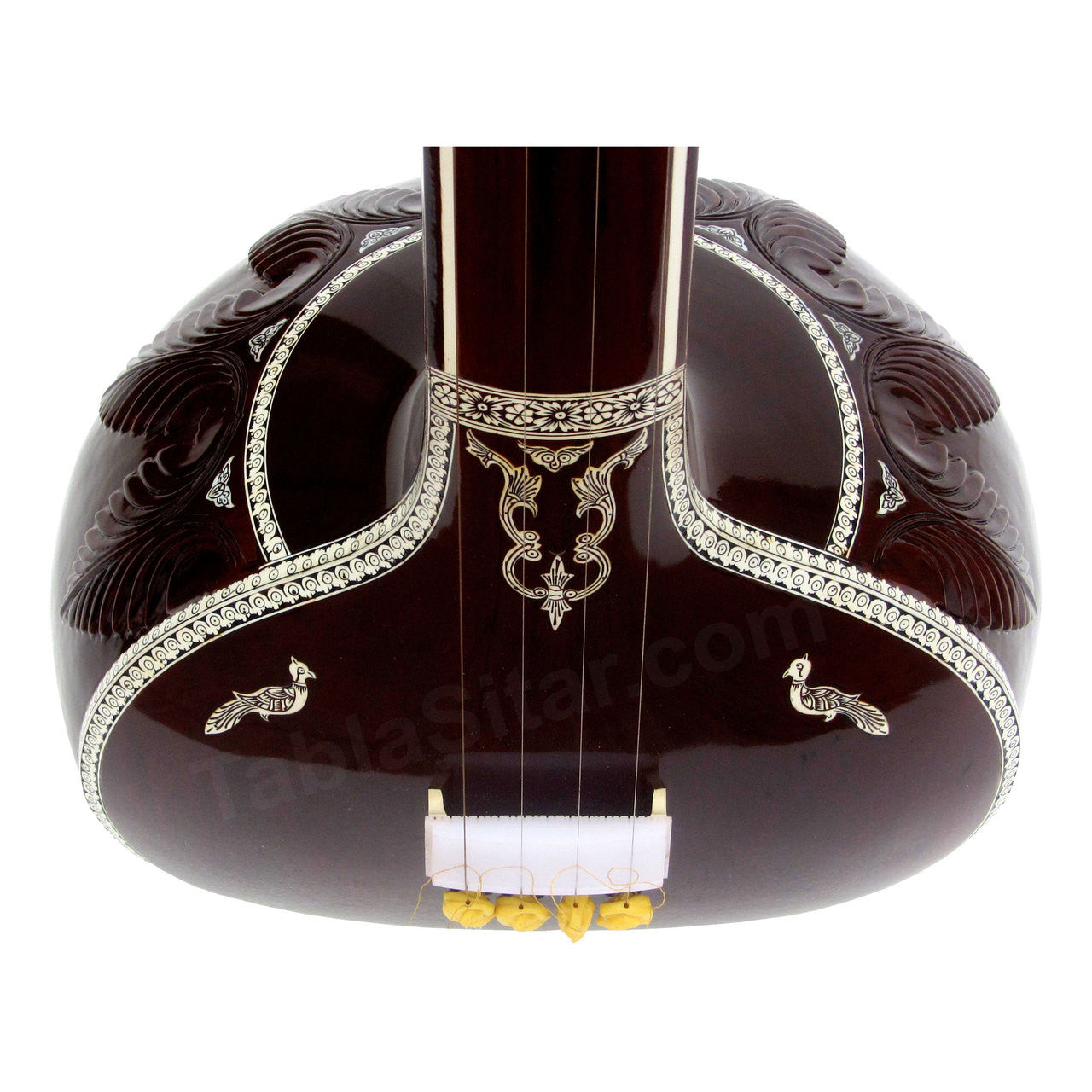 MKS Miraj Tanpura, Male, 4 Strings, Fiber Case, Dark Color Tambura BAI