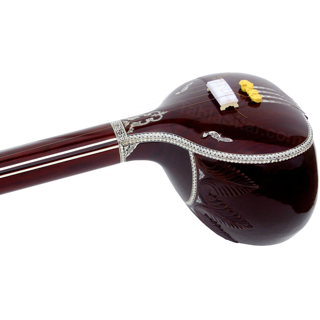 MKS Miraj Tanpura, Male, 4 Strings, Fiber Case, Dark Color Tambura BAI