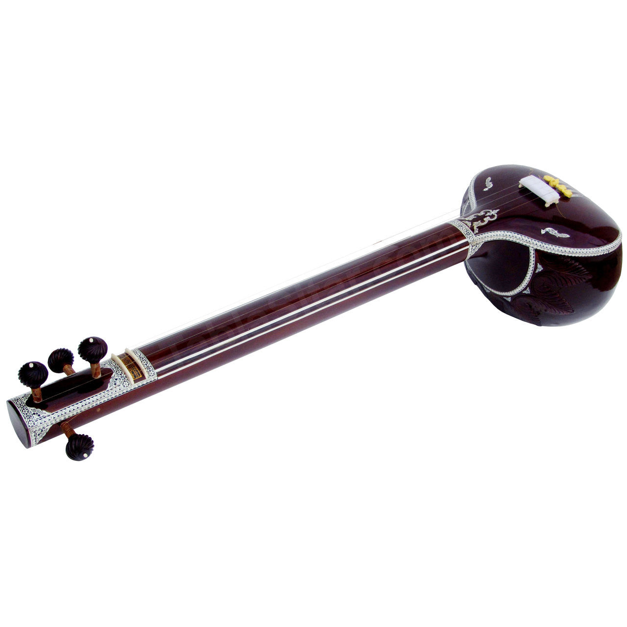 MKS Miraj Tanpura, Male, 4 Strings, Fiber Case, Dark Color Tambura BAI