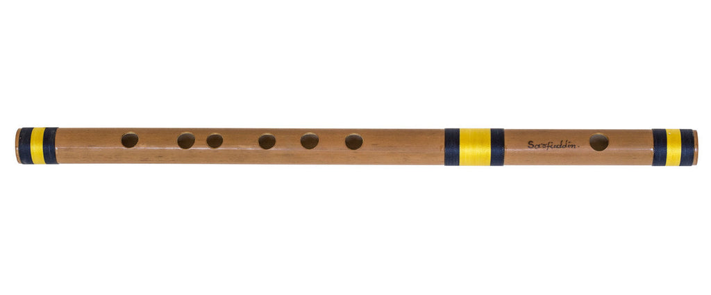 Sarfuddin Concert Bansuri Flute, Scale C# Medium, 18.6", Bamboo