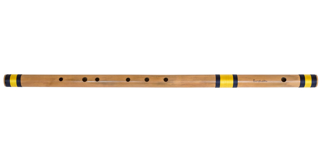 Sarfuddin Concert Bansuri Flute, Scale C# Bass, 34", Bamboo