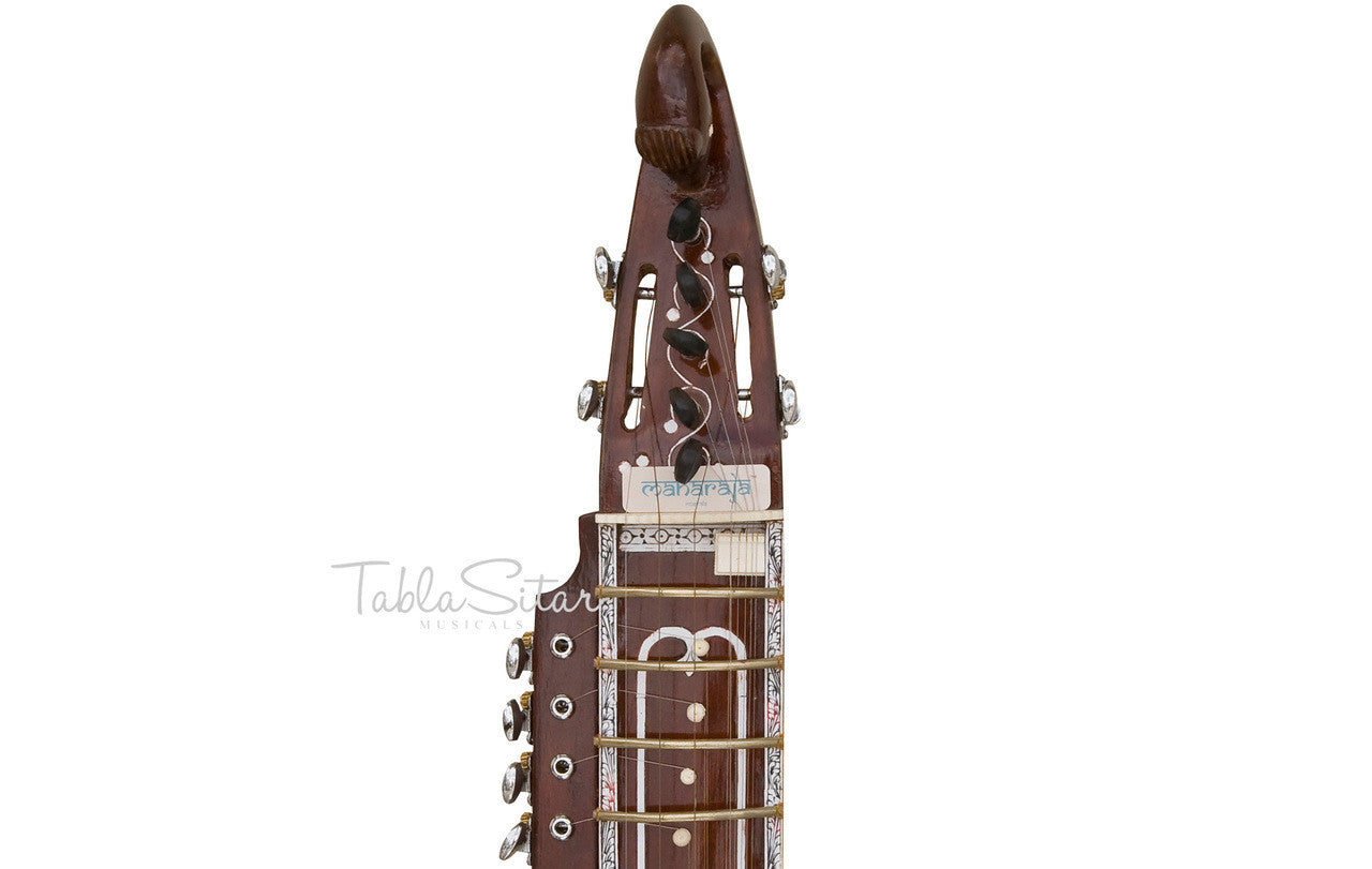 MAHARAJA Tun Wood Dilruba, Peacock End, Special Bow, With Pick-up AJI