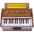 Maharaja Musicals, Portable Harmonium, Small, 2 1/4 Octaves Saptak, 3 Fold Bellow, 17x10x10 Inch, Handle, Bag, Kirtan Yoga Companion PH1