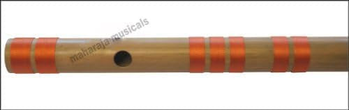 MAHARAJA Bansuri Scale C Natural Med. 19 Inch, Indian Bamboo Flute CEH