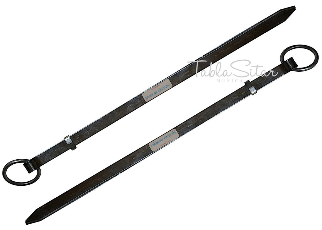 MAHARAJA Steel Plain Chimta/Chimpta Pair - Musical Fire Tongs - DBI