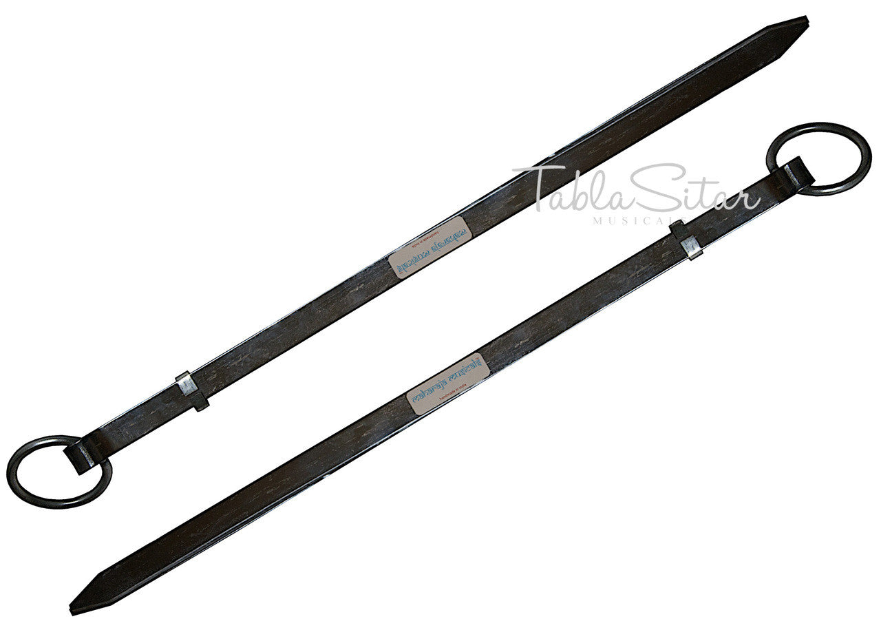 MAHARAJA Steel Plain Chimta/Chimpta Pair - Musical Fire Tongs - DBI