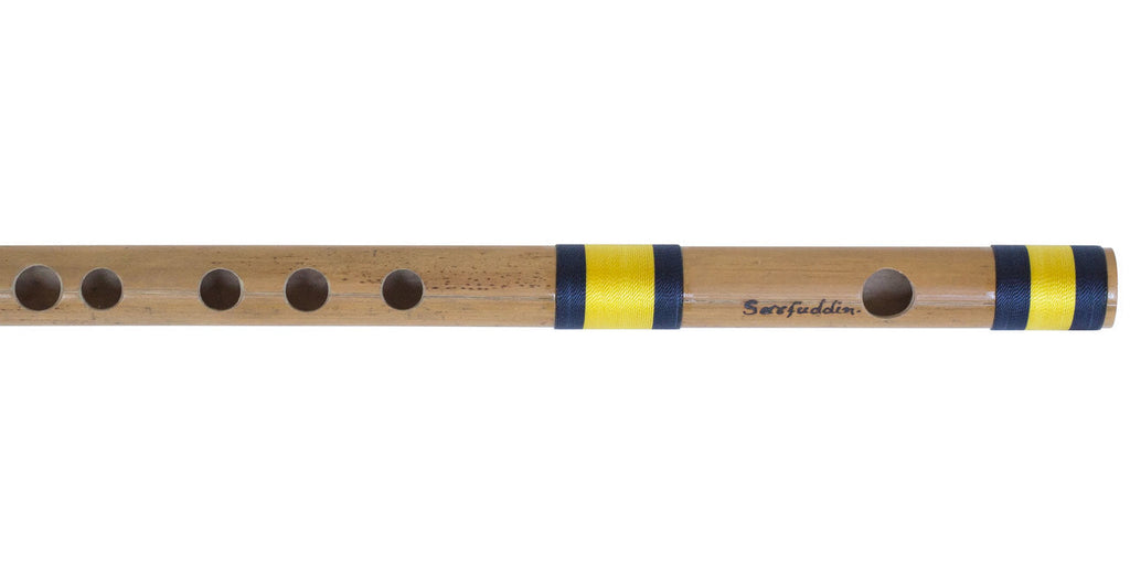 Sarfuddin Concert Bansuri Flute, Scale G# Medium, 13.2", Bamboo