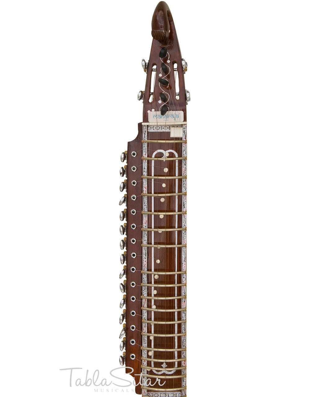 MAHARAJA Tun Wood Dilruba, Peacock End, Special Bow, With Pick-up AJI