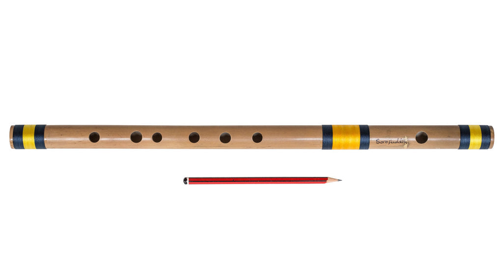 Sarfuddin Concert Bansuri Flute, Scale C Medium, 19", Bamboo