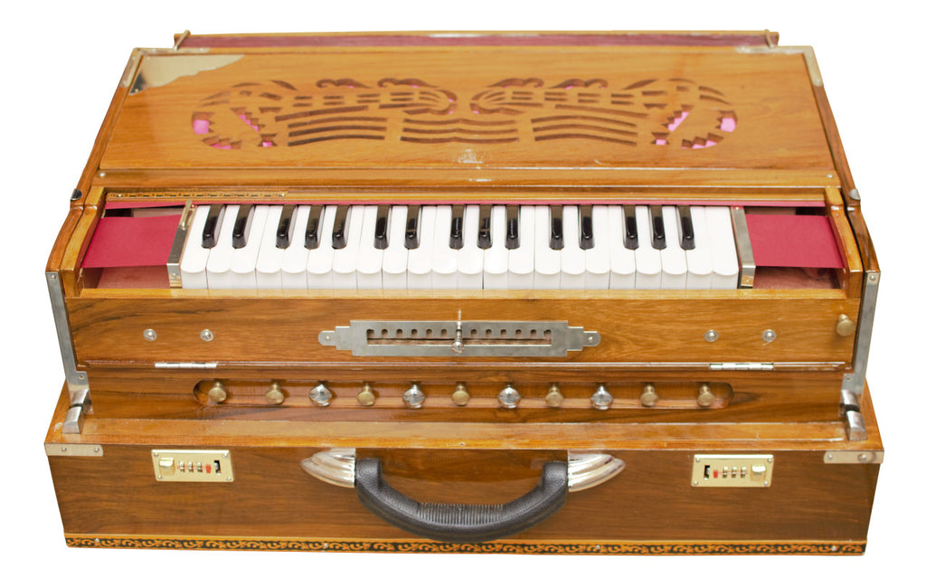 MONOJ K SARDAR Harmonium, 13 Scales, Spl 4 Reeds, Teak Wood, DHJ