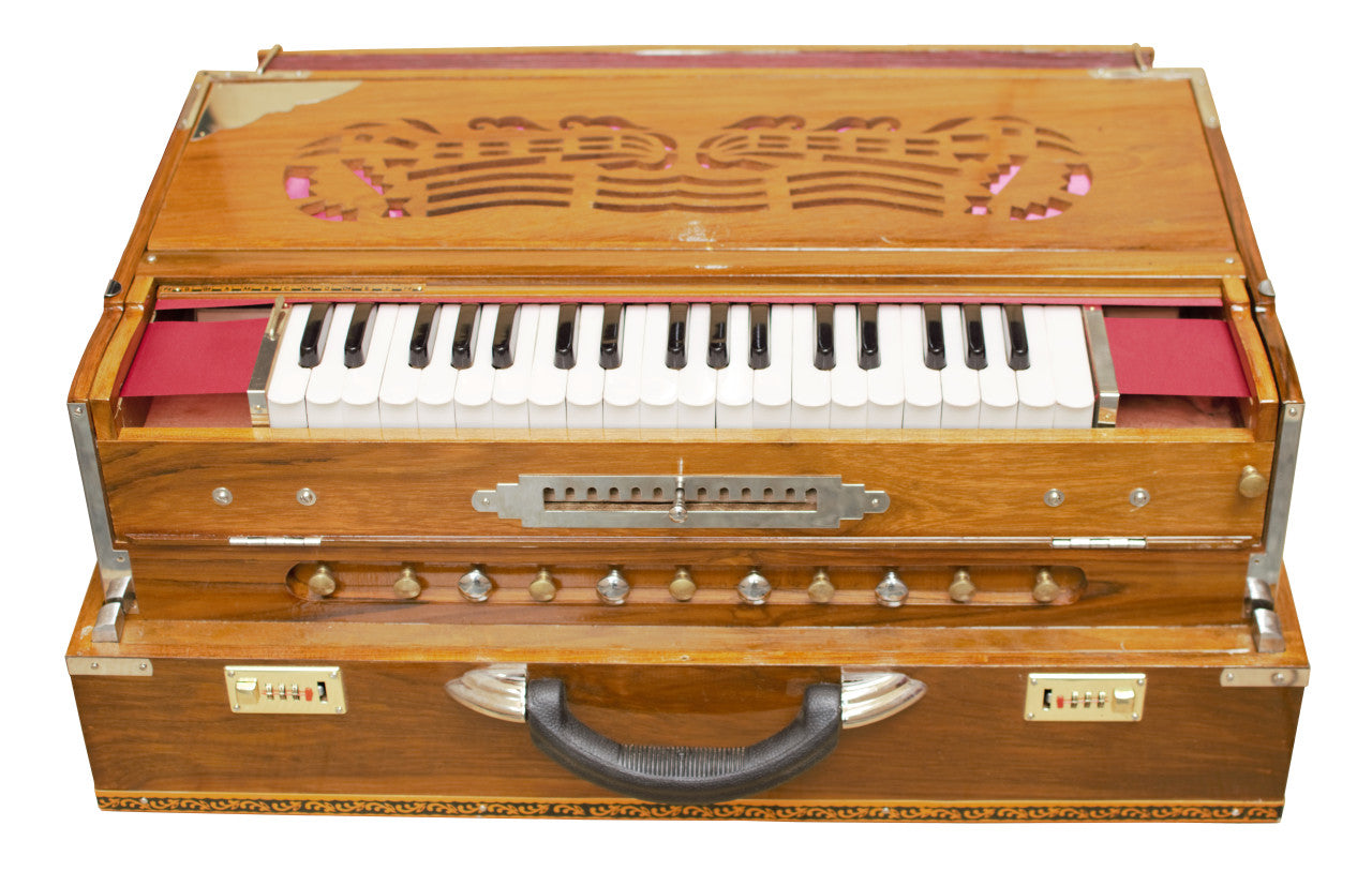 MONOJ K SARDAR Harmonium, 13 Scales, Spl 4 Reeds, Teak Wood, DHJ