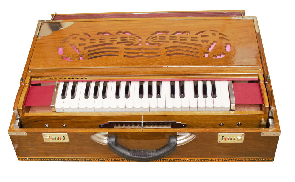MONOJ K SARDAR Harmonium, 13 Scales, Spl 4 Reeds, Teak Wood, DHJ