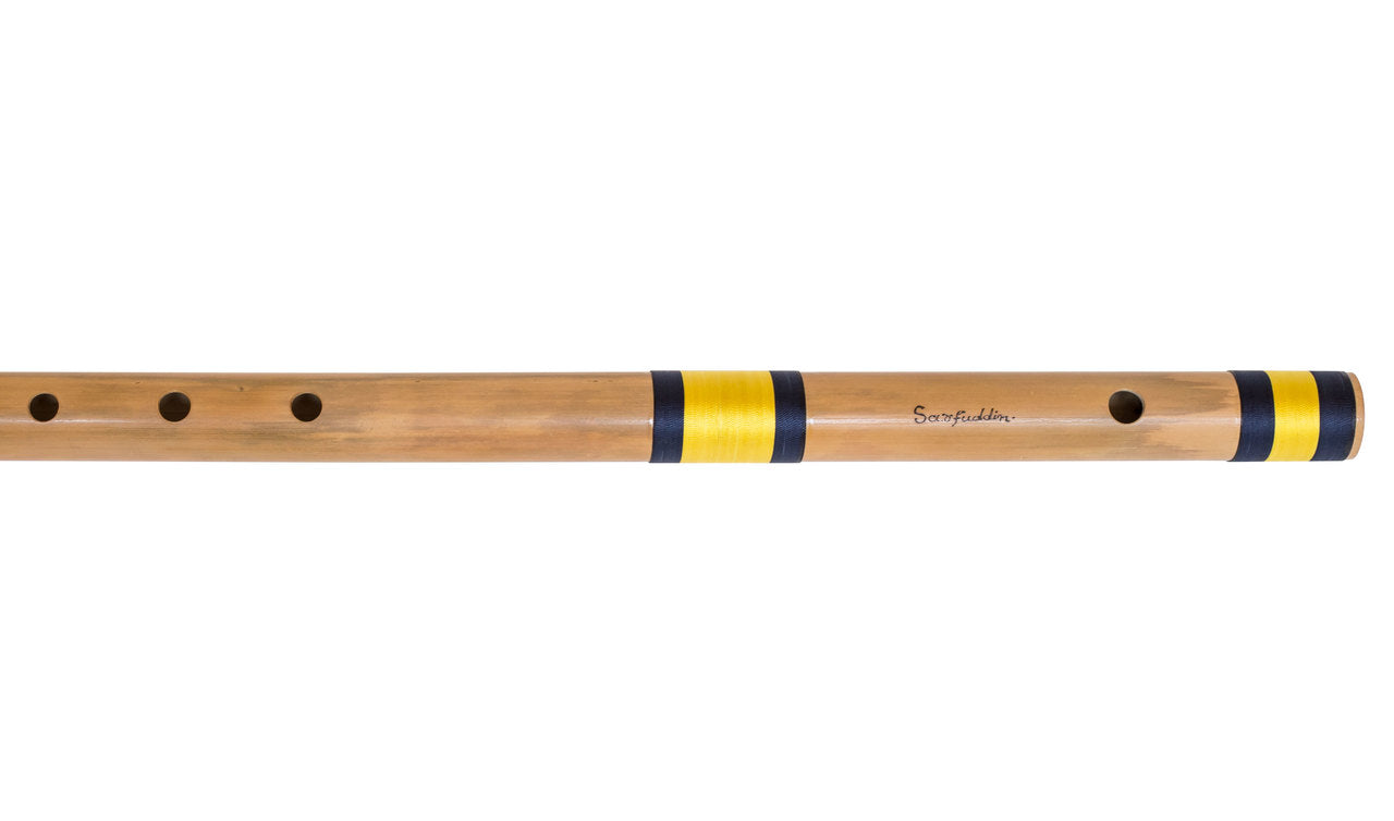 Sarfuddin Concert Bansuri Flute, Scale C# Bass, 34", Bamboo
