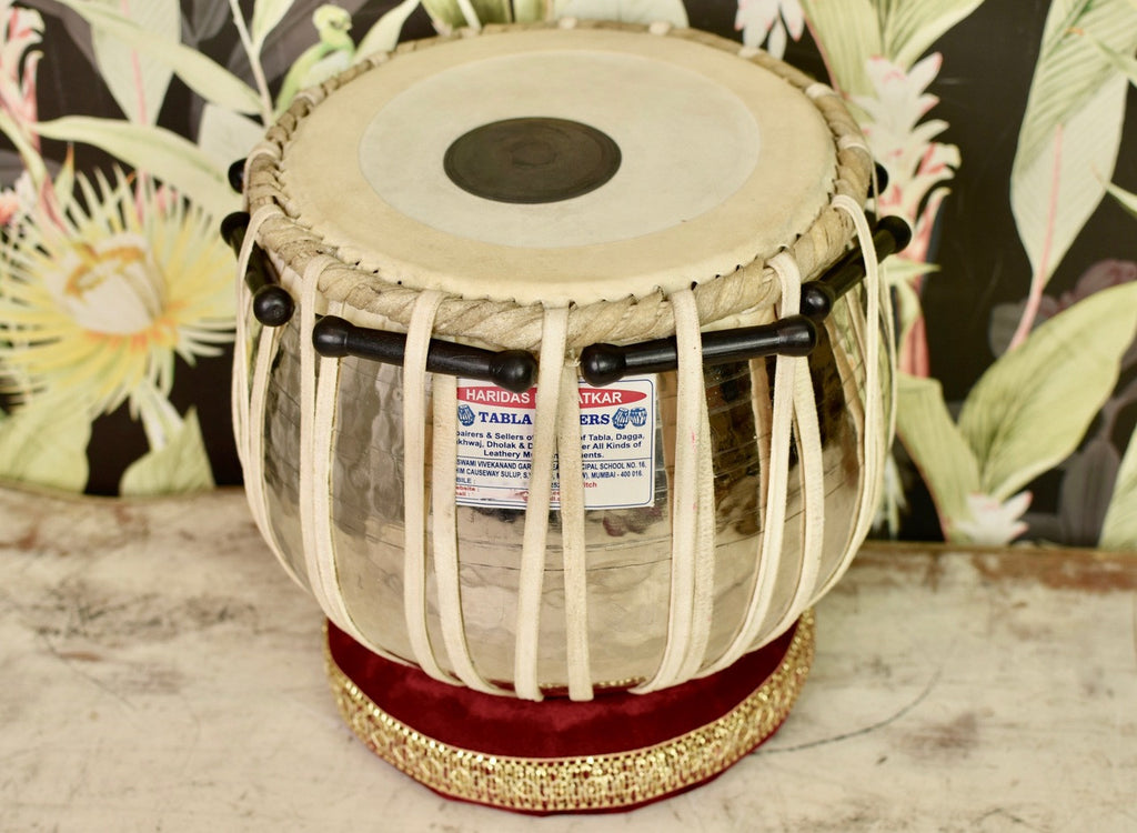 HARIDAS VHATKAR Chromed Tabla, 3.5KG Copper Bayan, Sheesham Dayan, ECH