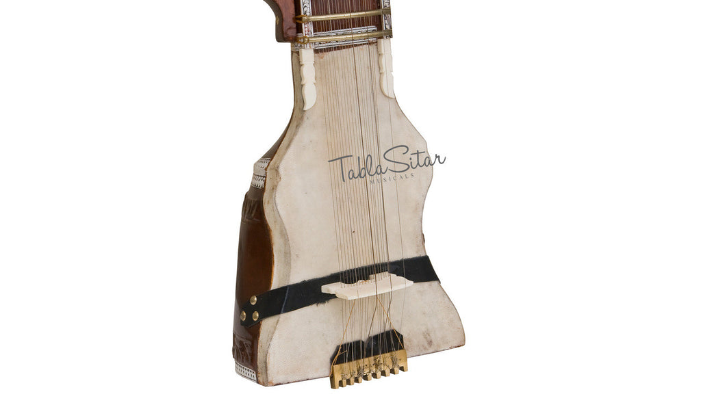 MAHARAJA Tun Wood Dilruba, Peacock End, Special Bow, With Pick-up AJI