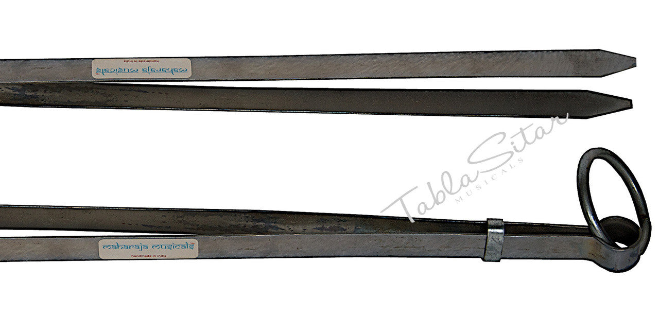 MAHARAJA Steel Plain Chimta/Chimpta Pair - Musical Fire Tongs - DBI