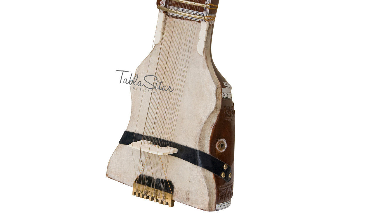 MAHARAJA Tun Wood Dilruba, Peacock End, Special Bow, With Pick-up AJI