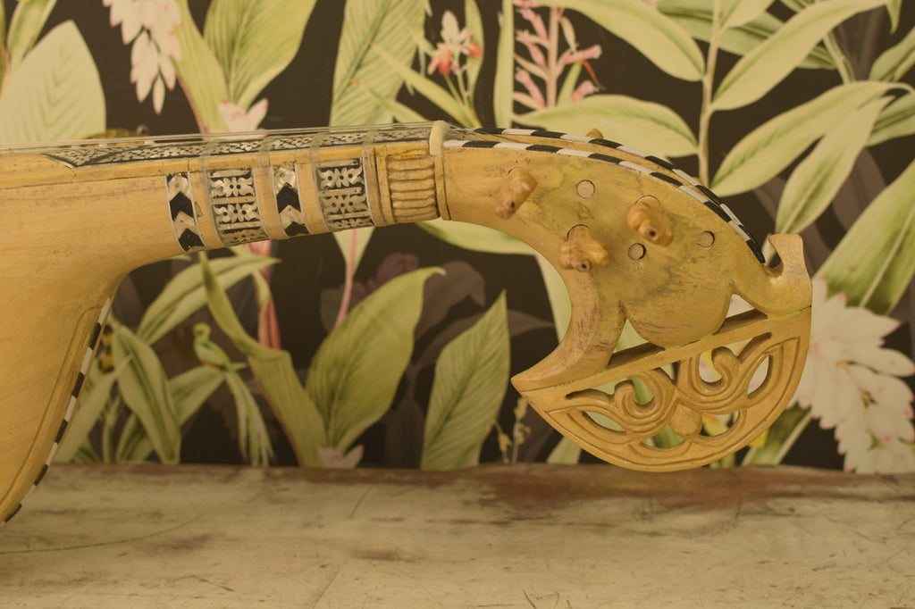 MAHARAJA MUSICALS Afghani Traditional Jackfruit Wood Designer Rabab/Rebab - NAR1