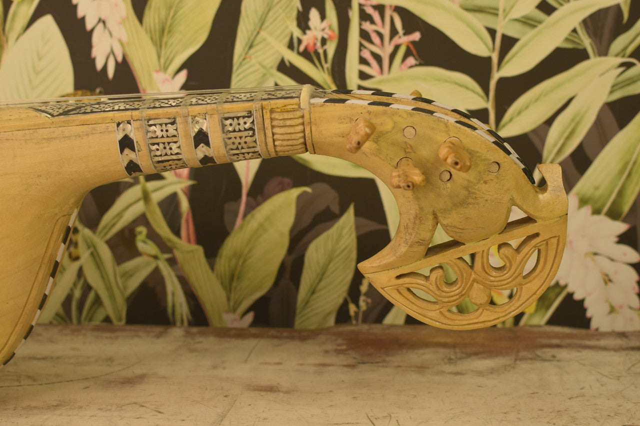 MAHARAJA MUSICALS Afghani Traditional Jackfruit Wood Designer Rabab/Rebab - NAR1