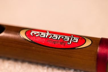 MAHARAJA Scale C Natural Medium 19 Inches, Indian Bamboo Flute (PDI-CCEH)