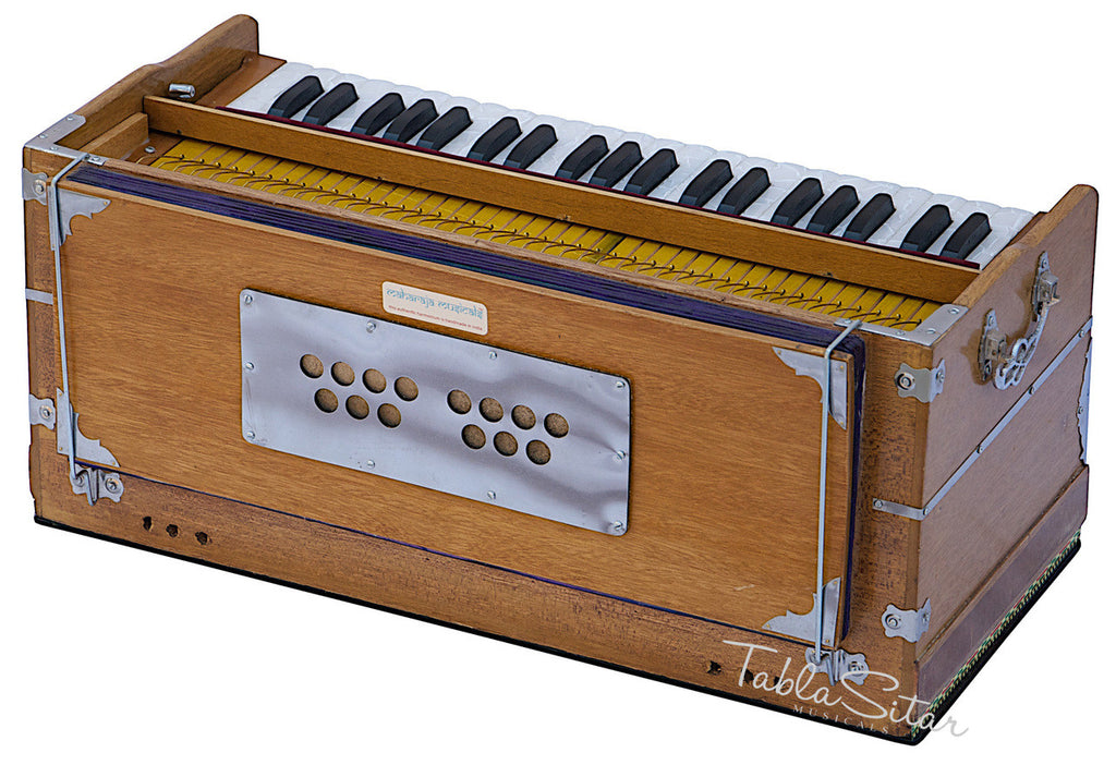 MAHARAJA Harmonium, 9-Stop, Natural Color, Coupler, Bag -  ABG