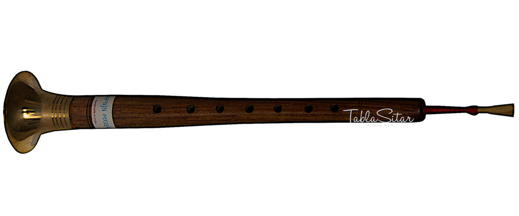 MAHARAJA Sheesham Shehnai - Indian Oboe With Brass Reed - (BR-ABH)