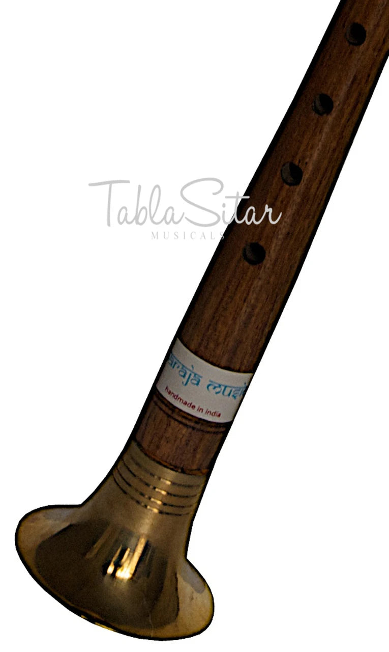 MAHARAJA Sheesham Shehnai - Indian Oboe With Brass Reed - (BR-ABH)