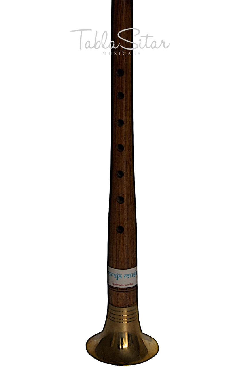 MAHARAJA Sheesham Shehnai - Indian Oboe With Brass Reed - (BR-ABH)