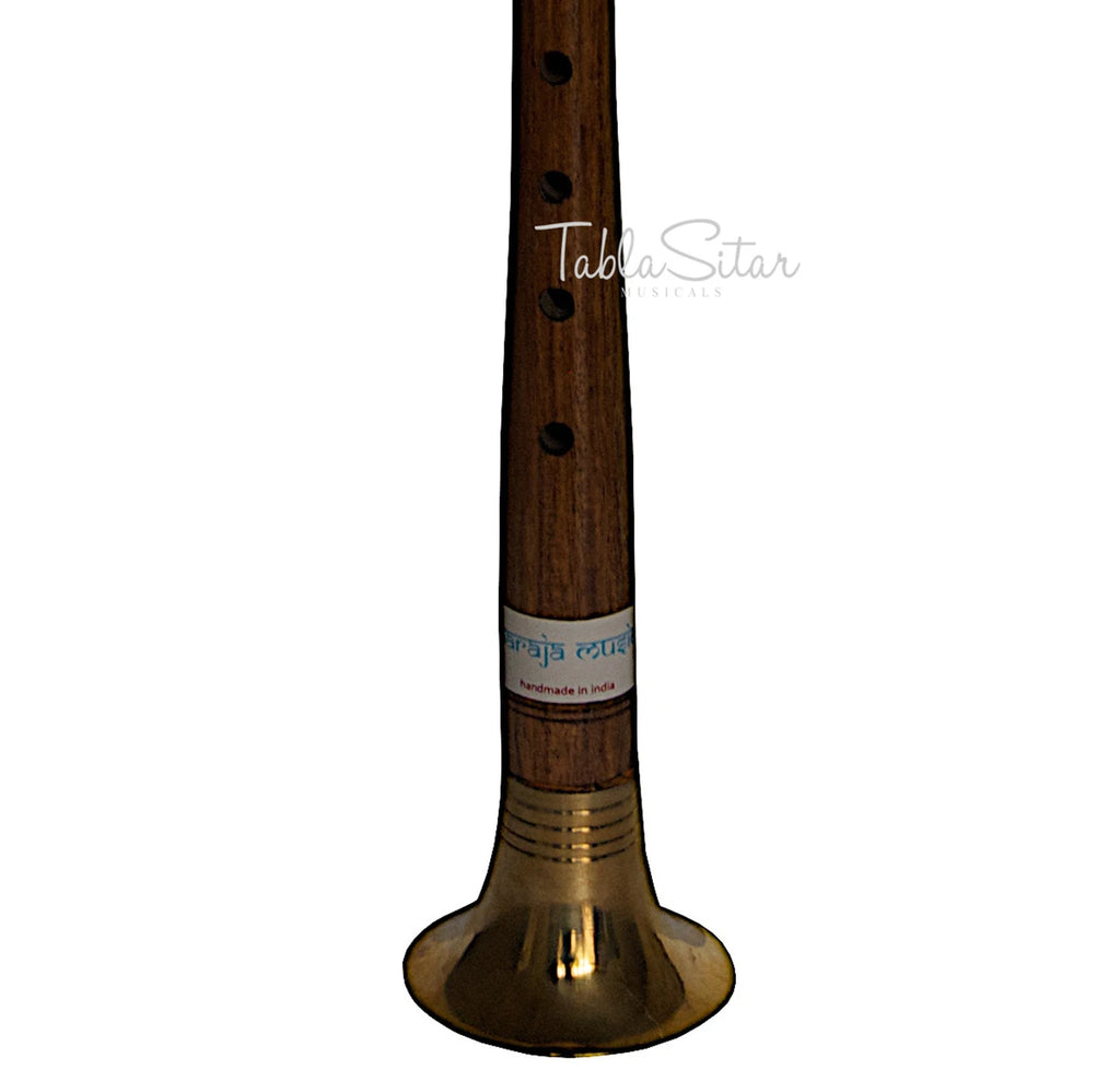 MAHARAJA Sheesham Shehnai - Indian Oboe With Brass Reed - (BR-ABH)