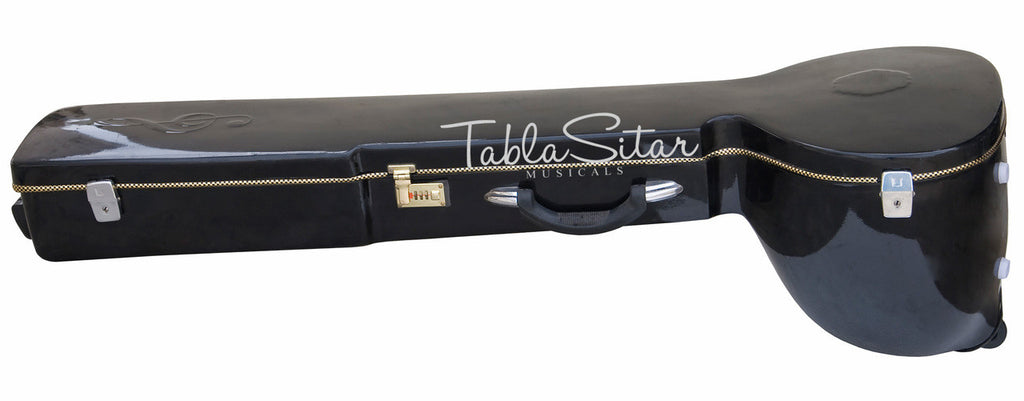 MAHARAJA Munda Sitar, Vilayat Khan Style, Fiber Trolley ACF