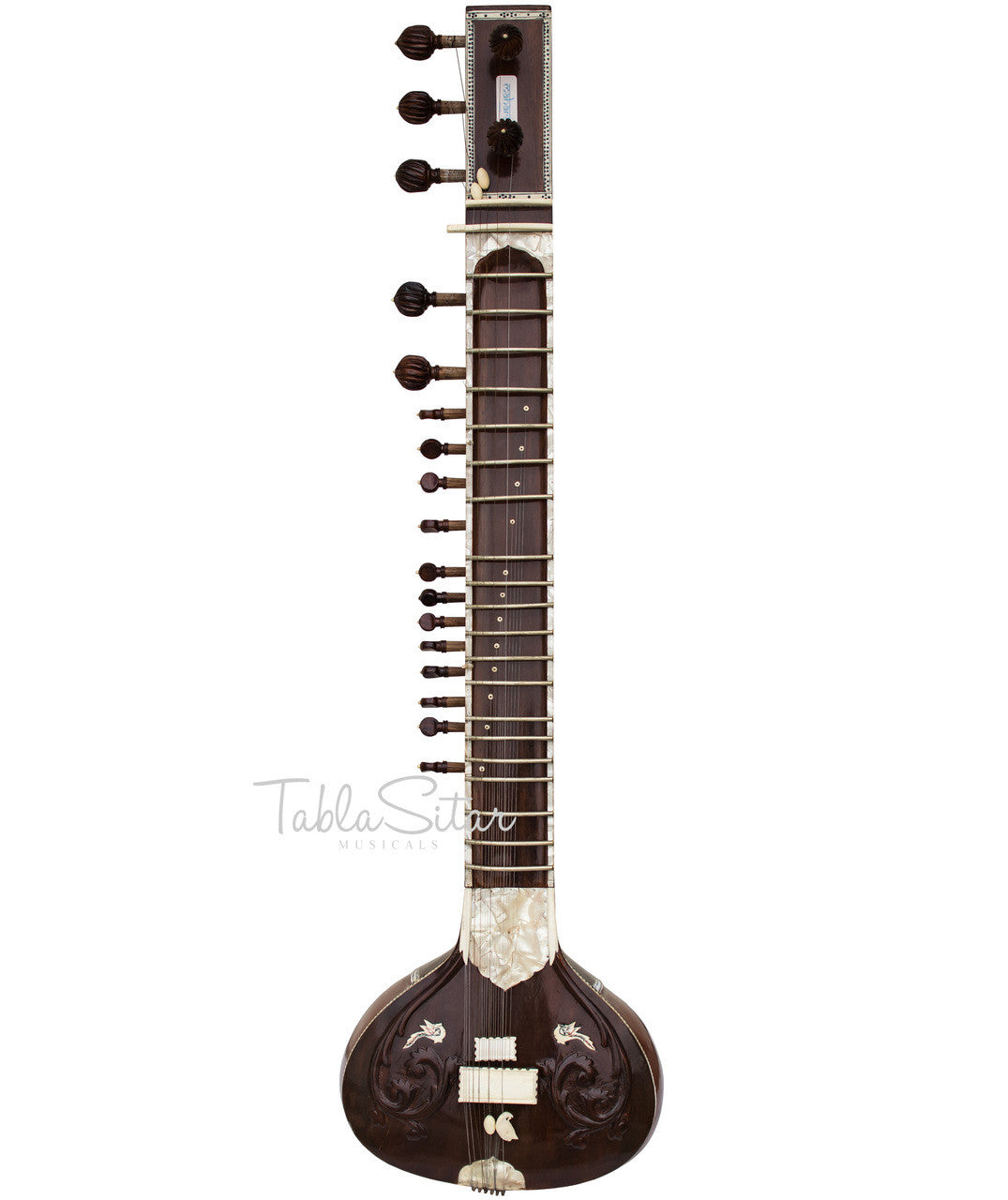 MAHARAJA Munda Sitar, Vilayat Khan Style, Fiber Trolley ACF