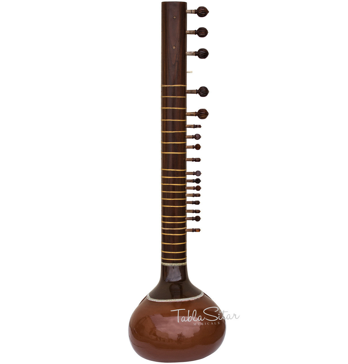 MAHARAJA Munda Sitar, Vilayat Khan Style, Fiber Trolley ACF
