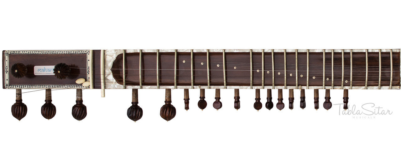MAHARAJA Munda Sitar, Vilayat Khan Style, Fiber Trolley ACF