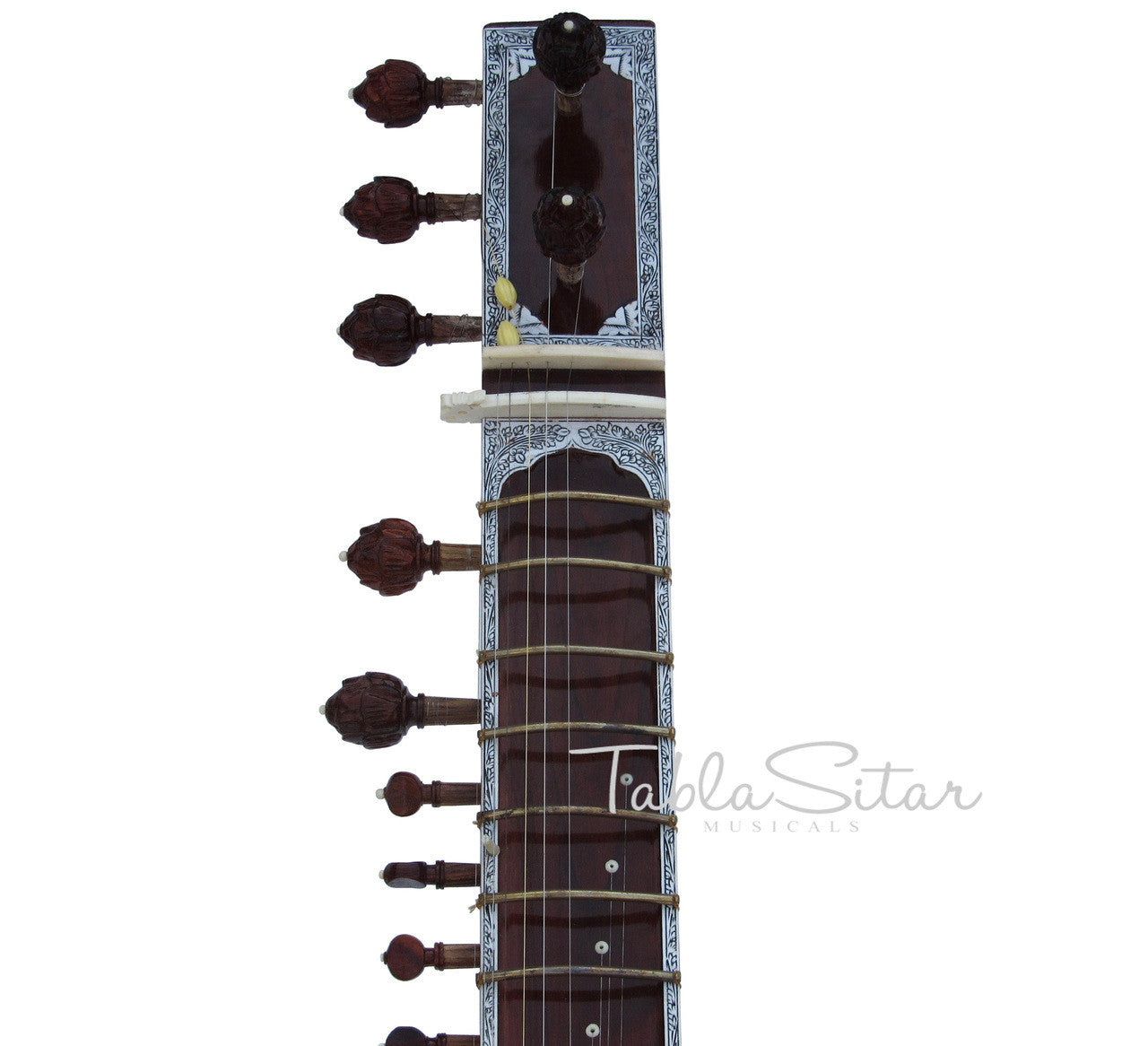 MAHARAJA Sitar, Half Decorated Design, Kharaj Pancham, Fiber Case ACG
